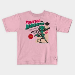 Defunct Paterson Invaders Minor League Baseball Team Kids T-Shirt